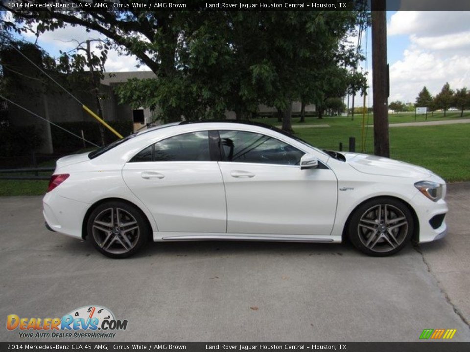 2014 Mercedes-Benz CLA 45 AMG Cirrus White / AMG Brown Photo #6
