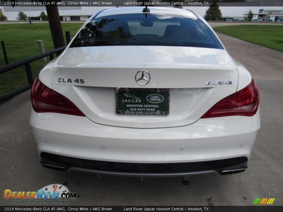 2014 Mercedes-Benz CLA 45 AMG Cirrus White / AMG Brown Photo #8