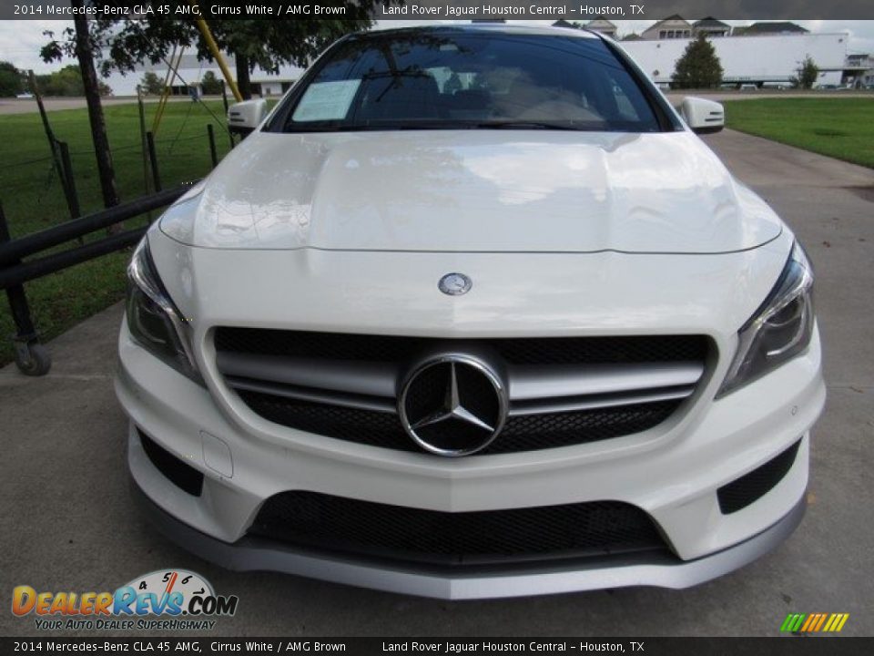 2014 Mercedes-Benz CLA 45 AMG Cirrus White / AMG Brown Photo #9