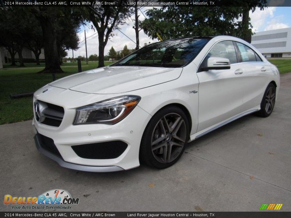 2014 Mercedes-Benz CLA 45 AMG Cirrus White / AMG Brown Photo #10
