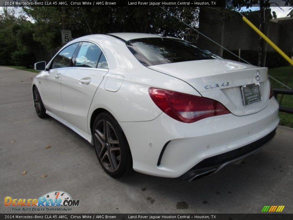 2014 Mercedes-Benz CLA 45 AMG Cirrus White / AMG Brown Photo #12