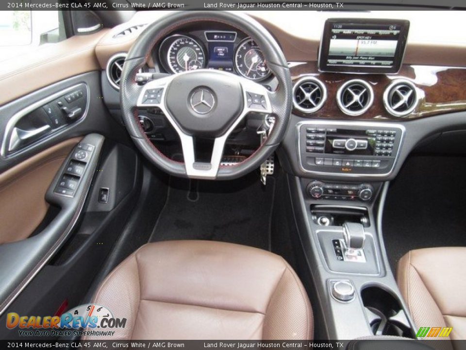 2014 Mercedes-Benz CLA 45 AMG Cirrus White / AMG Brown Photo #14