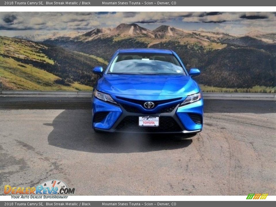 2018 Toyota Camry SE Blue Streak Metallic / Black Photo #2