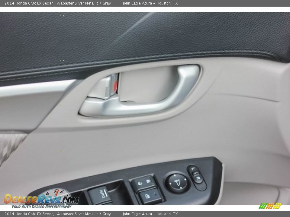 2014 Honda Civic EX Sedan Alabaster Silver Metallic / Gray Photo #15