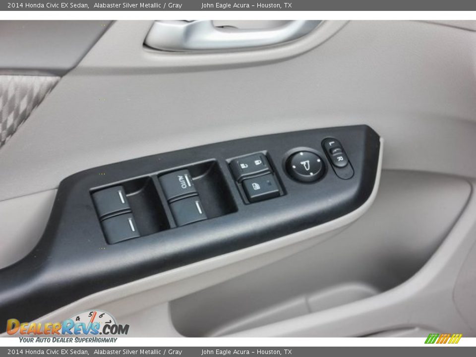 2014 Honda Civic EX Sedan Alabaster Silver Metallic / Gray Photo #16