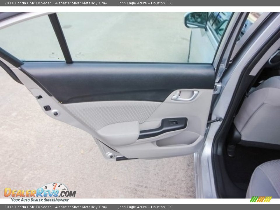 2014 Honda Civic EX Sedan Alabaster Silver Metallic / Gray Photo #20