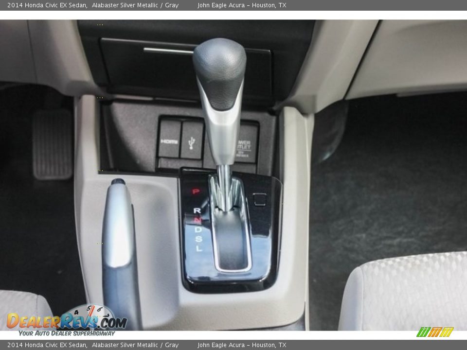 2014 Honda Civic EX Sedan Alabaster Silver Metallic / Gray Photo #31