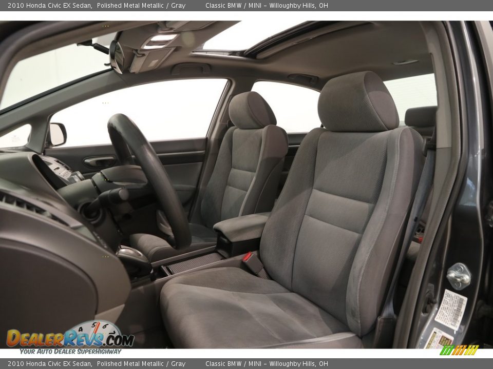 2010 Honda Civic EX Sedan Polished Metal Metallic / Gray Photo #5
