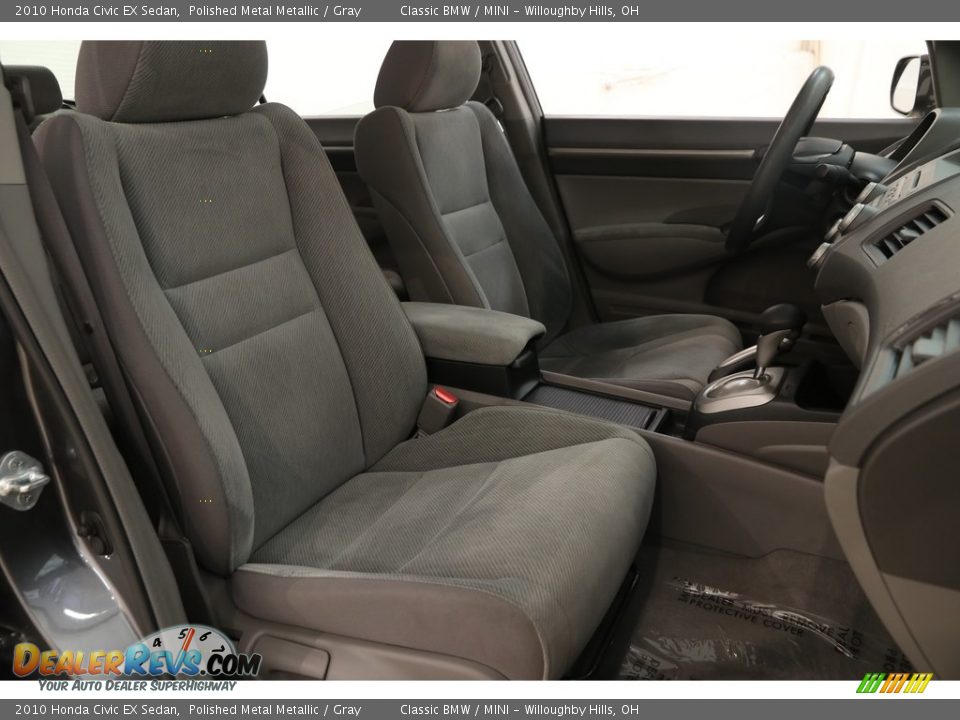 2010 Honda Civic EX Sedan Polished Metal Metallic / Gray Photo #13