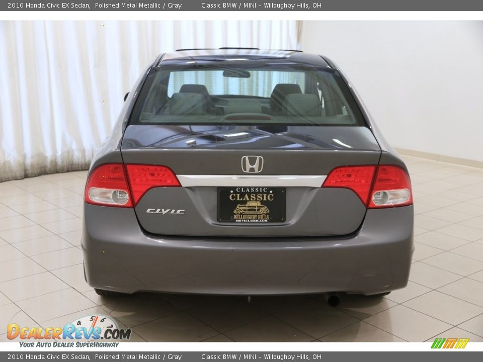 2010 Honda Civic EX Sedan Polished Metal Metallic / Gray Photo #17