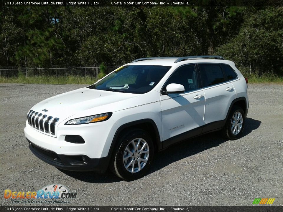 2018 Jeep Cherokee Latitude Plus Bright White / Black Photo #1