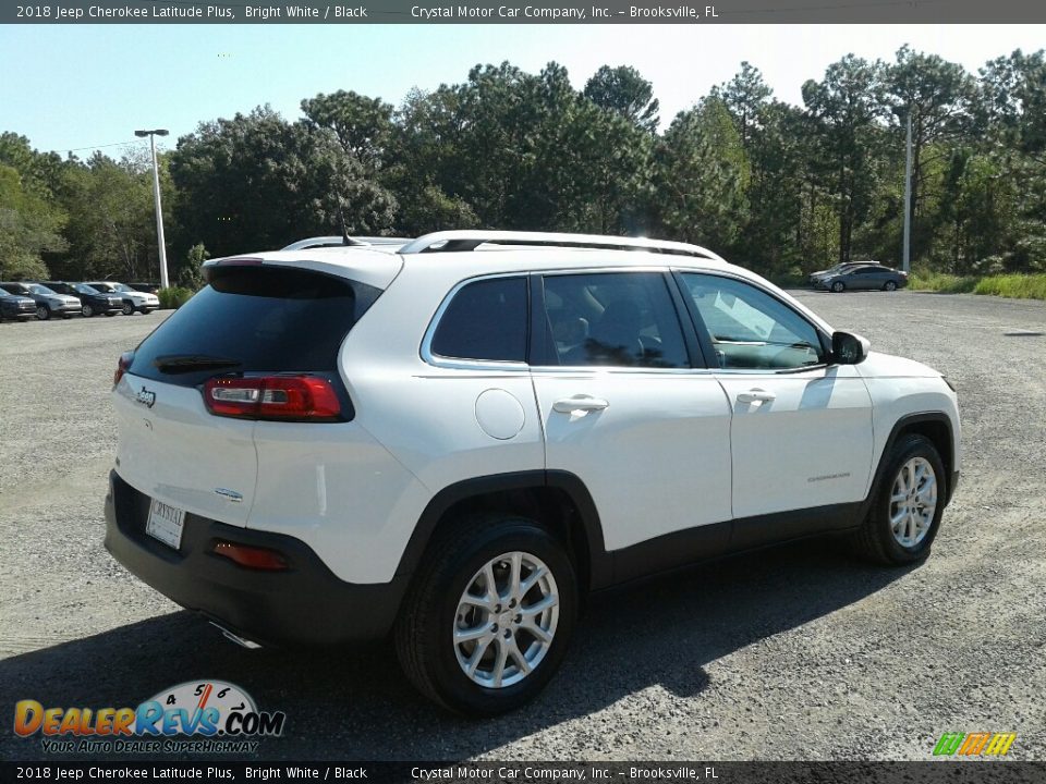 2018 Jeep Cherokee Latitude Plus Bright White / Black Photo #5