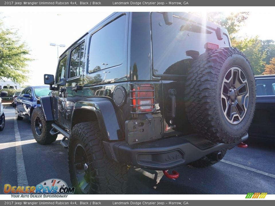 2017 Jeep Wrangler Unlimited Rubicon 4x4 Black / Black Photo #2