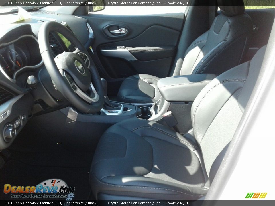 2018 Jeep Cherokee Latitude Plus Bright White / Black Photo #9