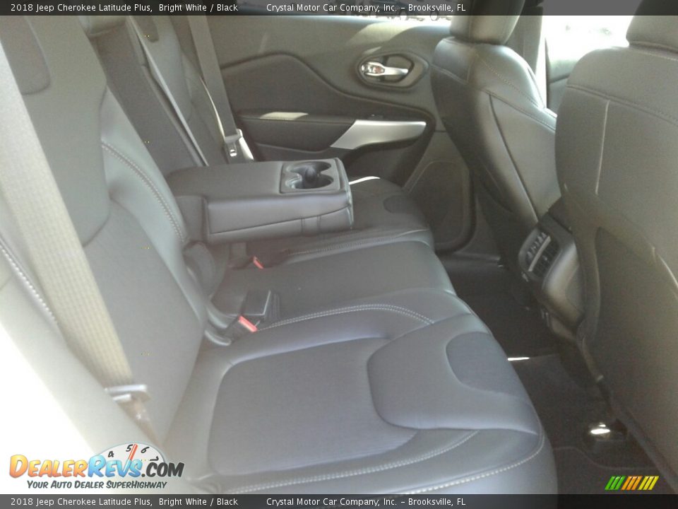 2018 Jeep Cherokee Latitude Plus Bright White / Black Photo #11