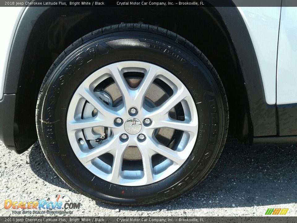 2018 Jeep Cherokee Latitude Plus Bright White / Black Photo #20