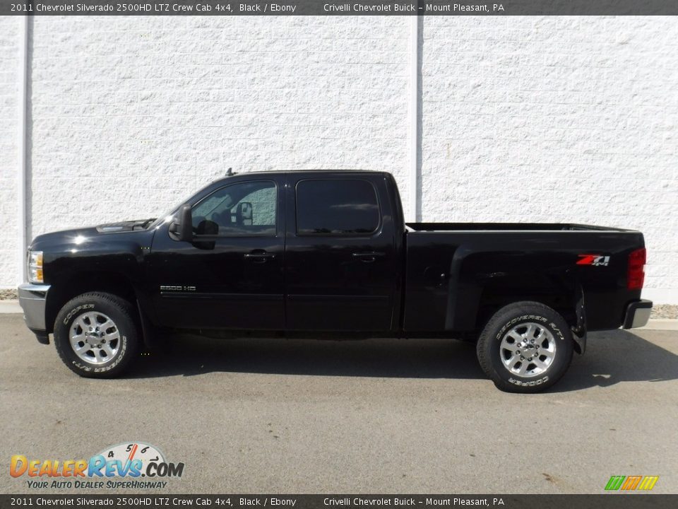 2011 Chevrolet Silverado 2500HD LTZ Crew Cab 4x4 Black / Ebony Photo #2