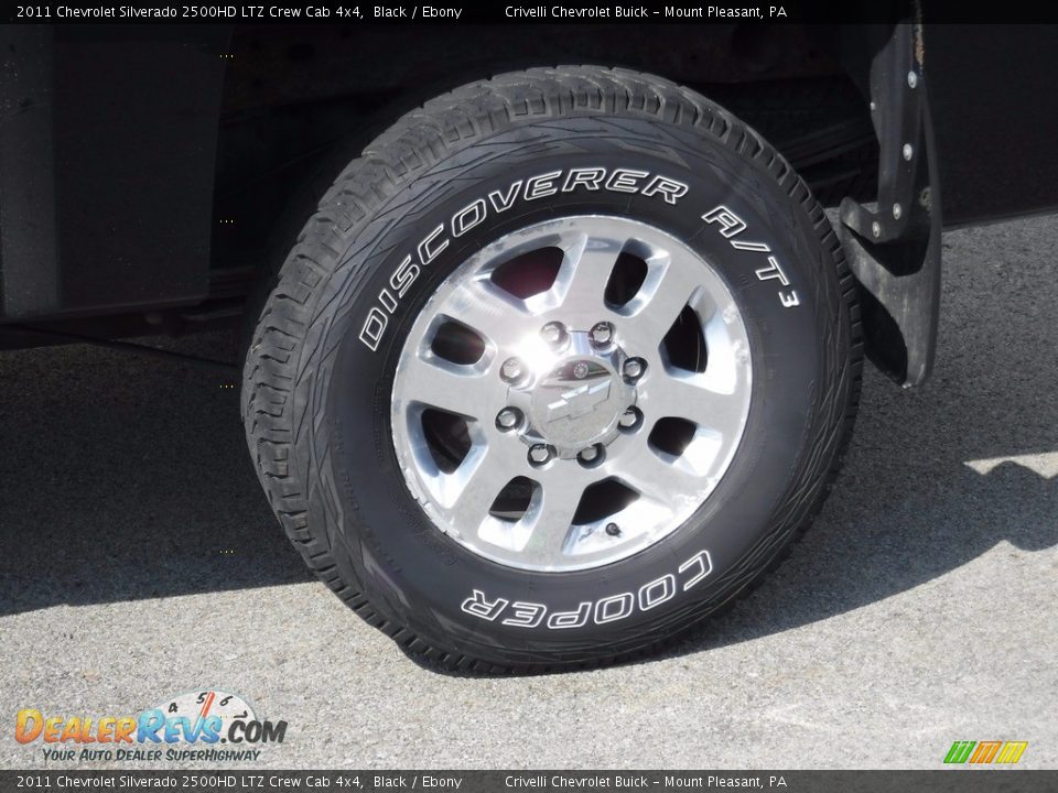 2011 Chevrolet Silverado 2500HD LTZ Crew Cab 4x4 Black / Ebony Photo #3