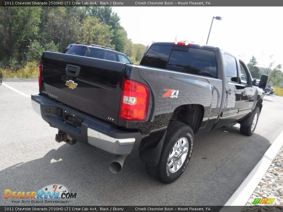 2011 Chevrolet Silverado 2500HD LTZ Crew Cab 4x4 Black / Ebony Photo #10