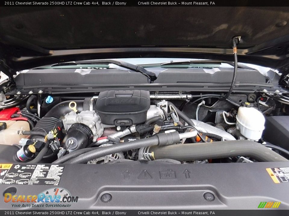 2011 Chevrolet Silverado 2500HD LTZ Crew Cab 4x4 Black / Ebony Photo #15
