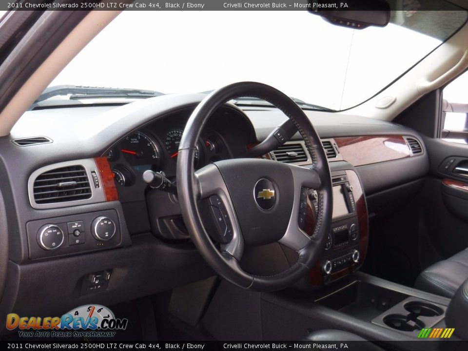 2011 Chevrolet Silverado 2500HD LTZ Crew Cab 4x4 Black / Ebony Photo #18