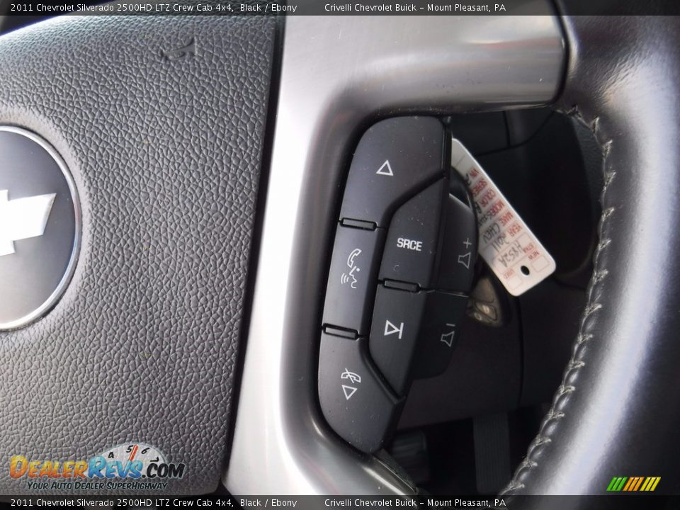 2011 Chevrolet Silverado 2500HD LTZ Crew Cab 4x4 Black / Ebony Photo #33