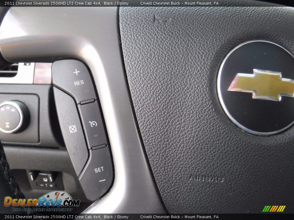2011 Chevrolet Silverado 2500HD LTZ Crew Cab 4x4 Black / Ebony Photo #34