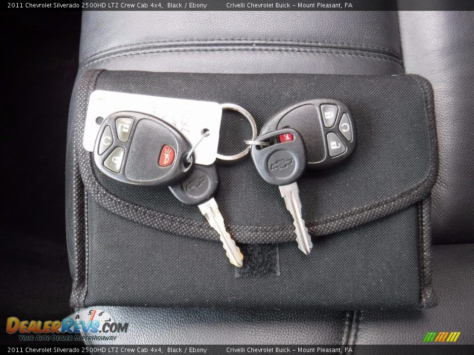 2011 Chevrolet Silverado 2500HD LTZ Crew Cab 4x4 Black / Ebony Photo #36
