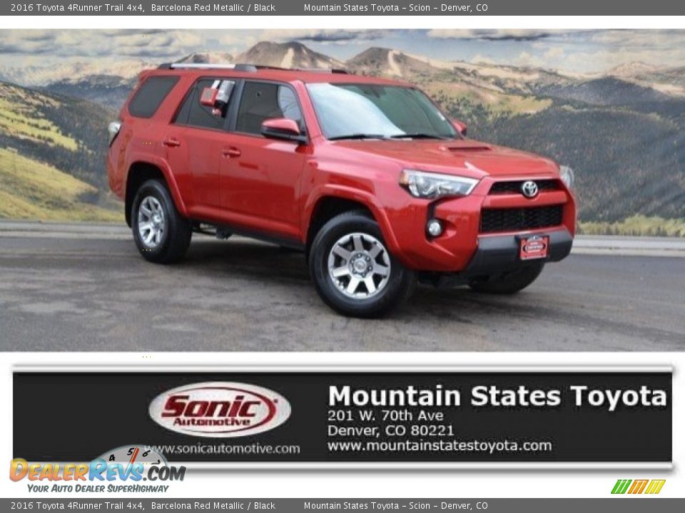 2016 Toyota 4Runner Trail 4x4 Barcelona Red Metallic / Black Photo #1