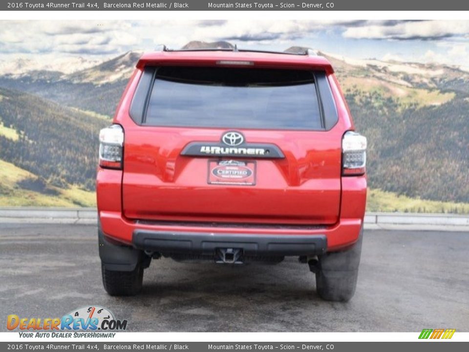 2016 Toyota 4Runner Trail 4x4 Barcelona Red Metallic / Black Photo #9