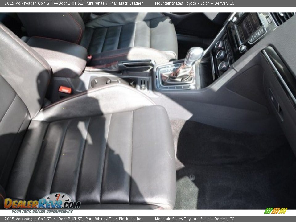 2015 Volkswagen Golf GTI 4-Door 2.0T SE Pure White / Titan Black Leather Photo #18