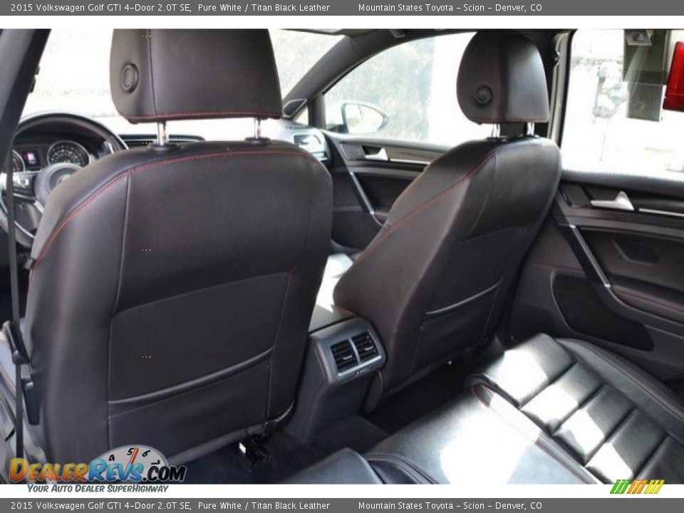 2015 Volkswagen Golf GTI 4-Door 2.0T SE Pure White / Titan Black Leather Photo #20
