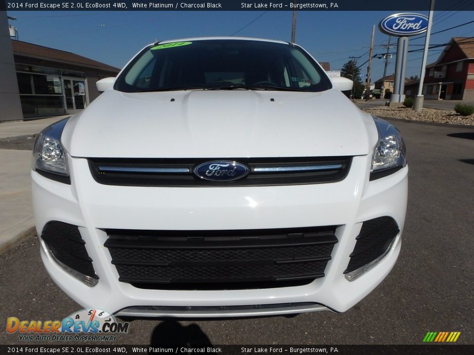 2014 Ford Escape SE 2.0L EcoBoost 4WD White Platinum / Charcoal Black Photo #2