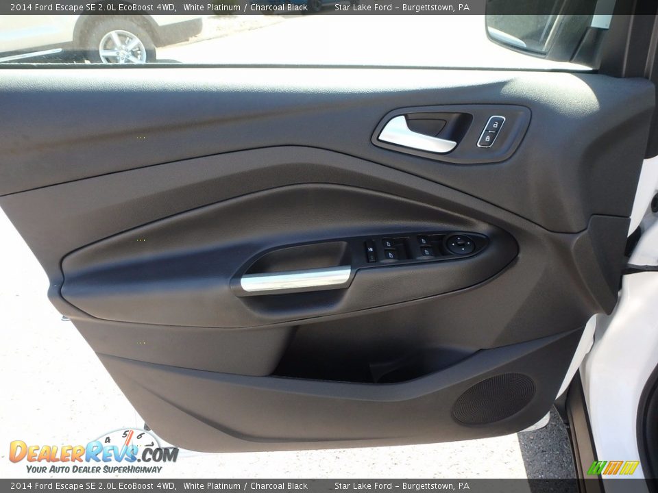 2014 Ford Escape SE 2.0L EcoBoost 4WD White Platinum / Charcoal Black Photo #13