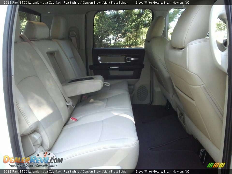 Rear Seat of 2018 Ram 3500 Laramie Mega Cab 4x4 Photo #12