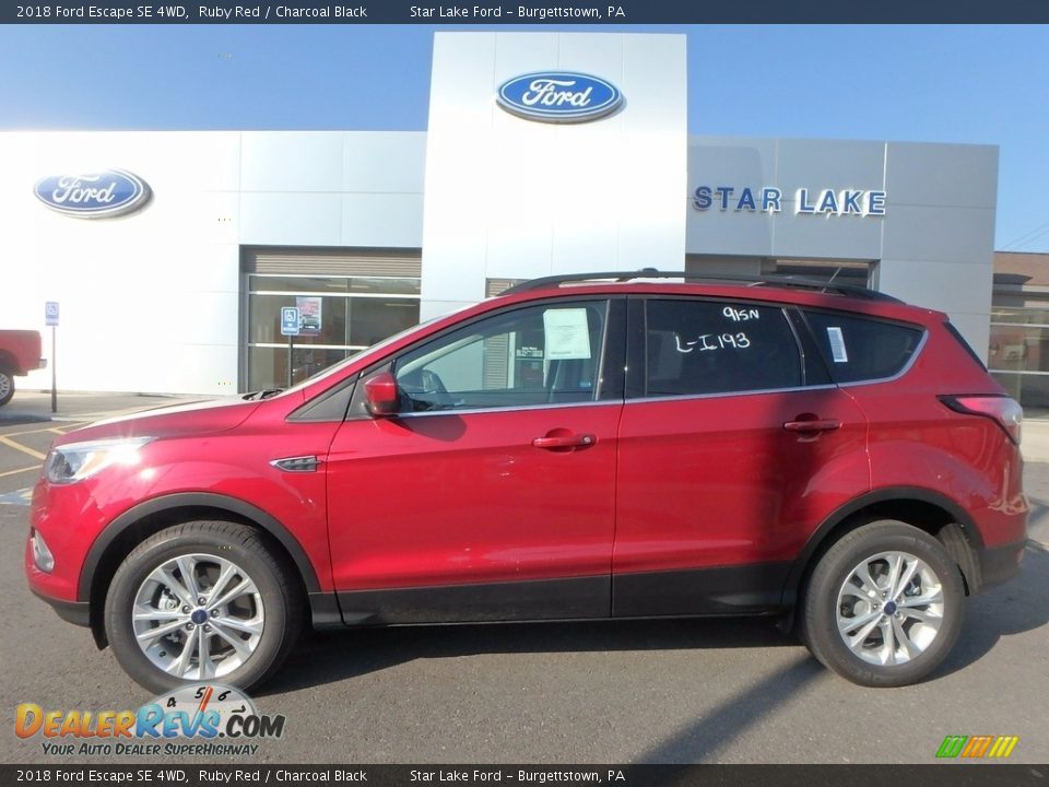2018 Ford Escape SE 4WD Ruby Red / Charcoal Black Photo #1