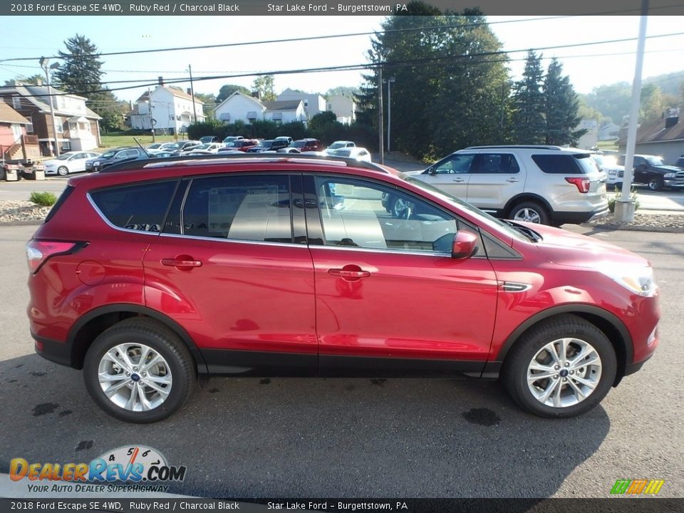 2018 Ford Escape SE 4WD Ruby Red / Charcoal Black Photo #4