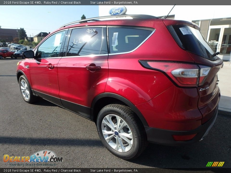 2018 Ford Escape SE 4WD Ruby Red / Charcoal Black Photo #8
