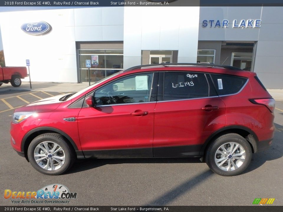 2018 Ford Escape SE 4WD Ruby Red / Charcoal Black Photo #9