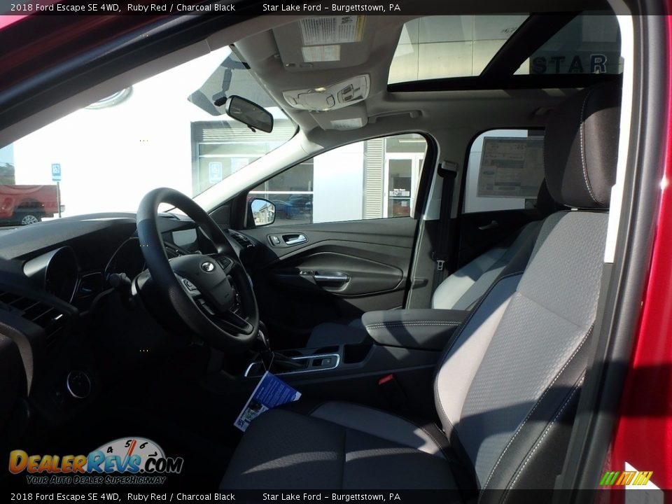 2018 Ford Escape SE 4WD Ruby Red / Charcoal Black Photo #10