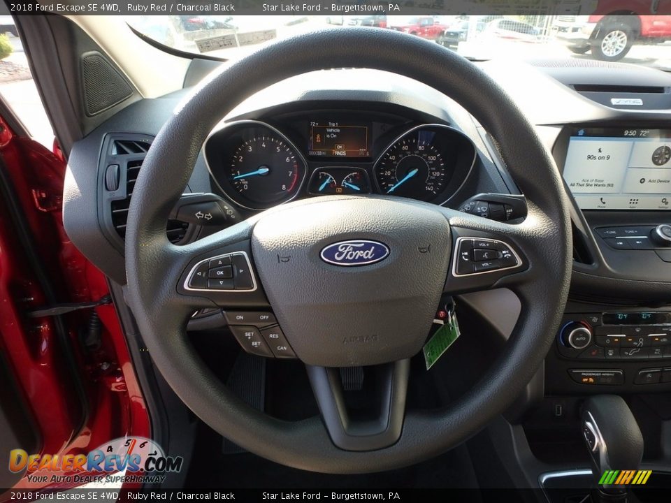 2018 Ford Escape SE 4WD Steering Wheel Photo #17
