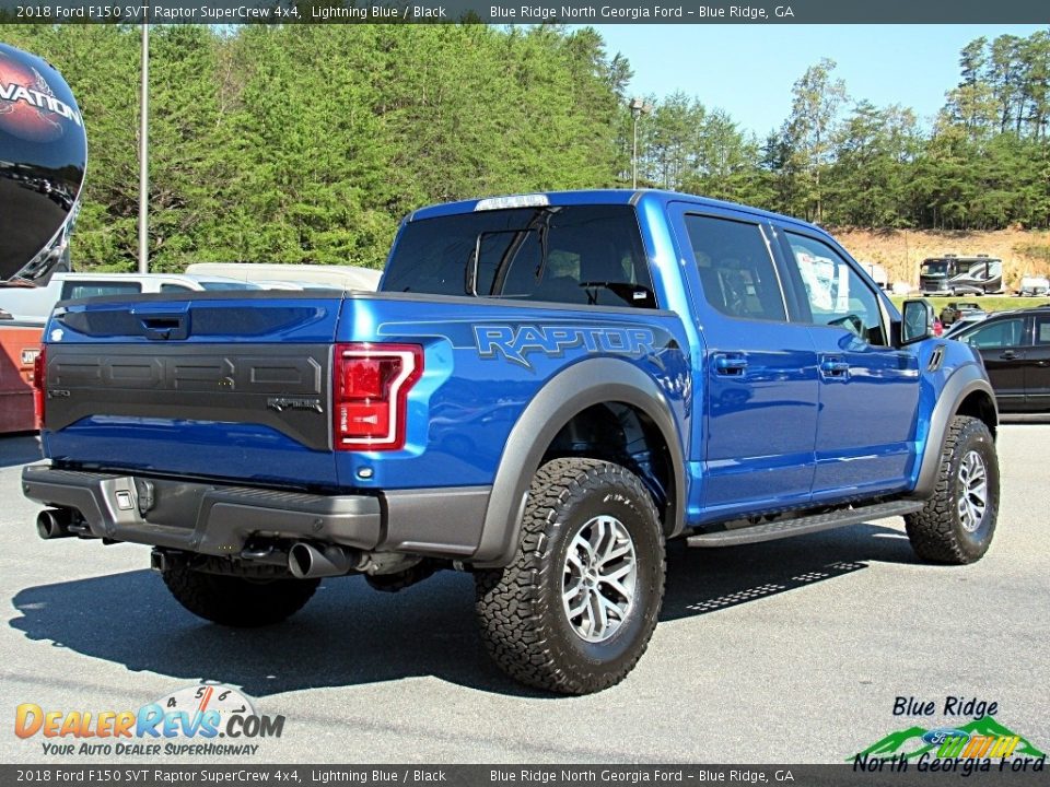 2018 Ford F150 SVT Raptor SuperCrew 4x4 Lightning Blue / Black Photo #5