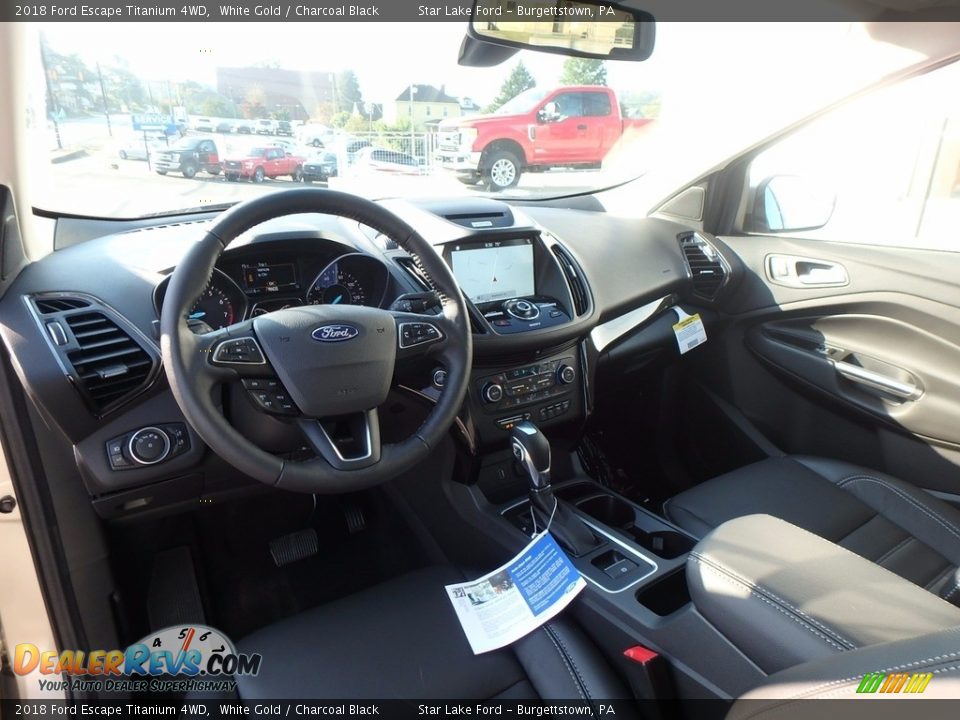 Charcoal Black Interior - 2018 Ford Escape Titanium 4WD Photo #12