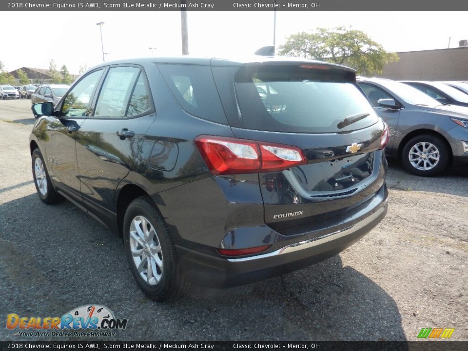 2018 Chevrolet Equinox LS AWD Storm Blue Metallic / Medium Ash Gray Photo #5