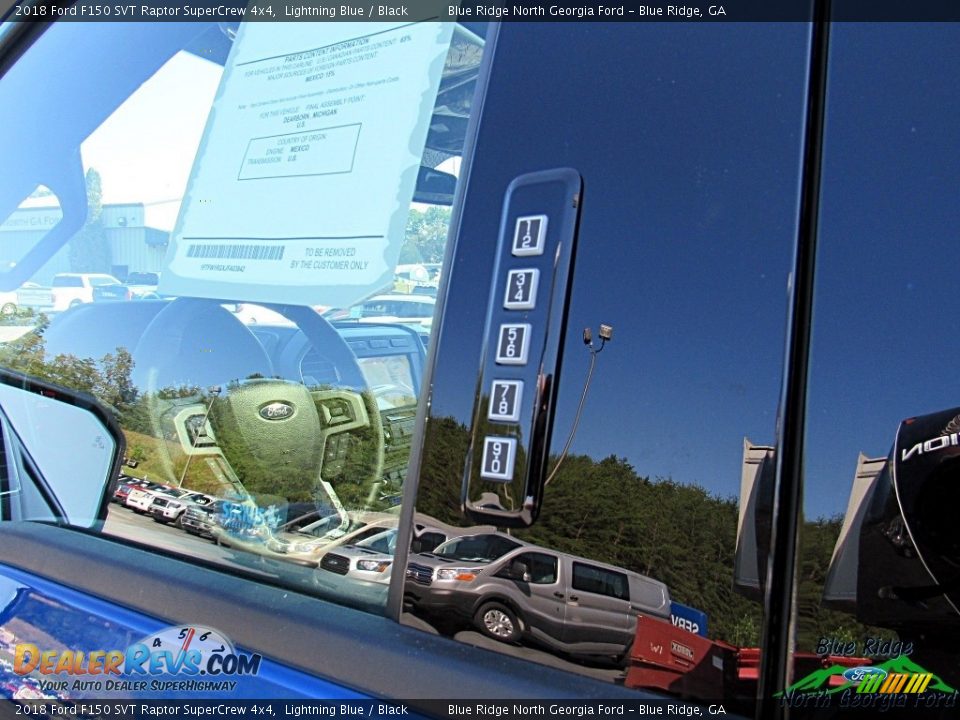2018 Ford F150 SVT Raptor SuperCrew 4x4 Lightning Blue / Black Photo #27