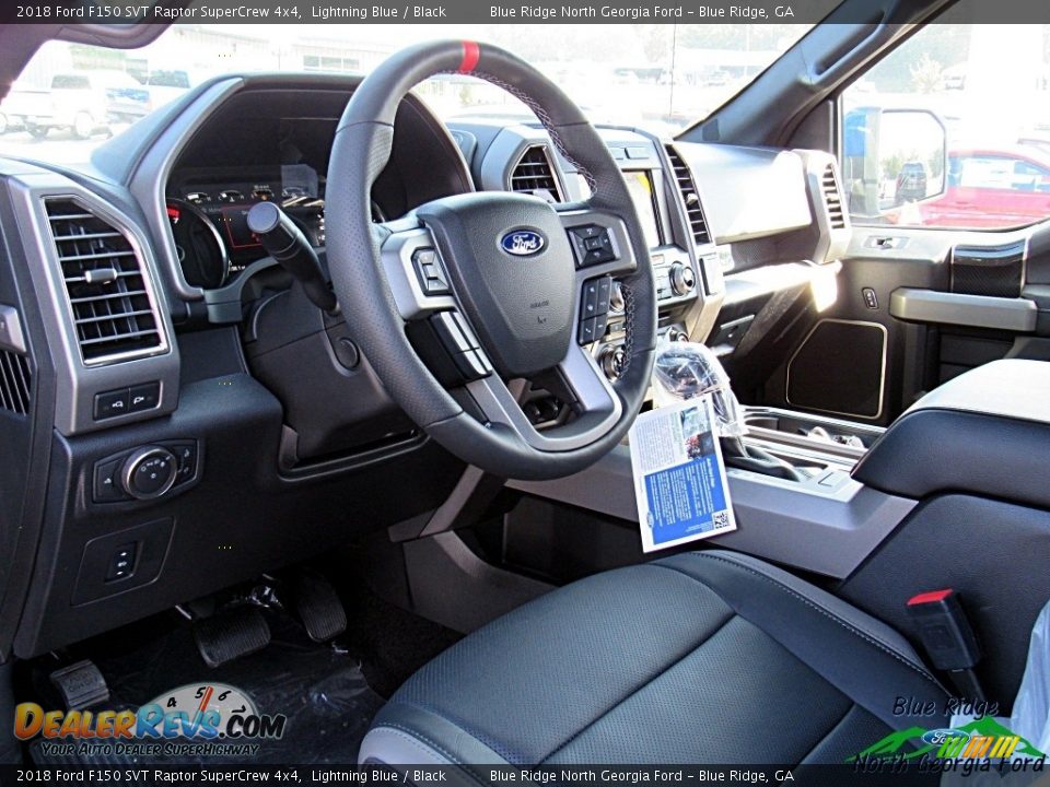2018 Ford F150 SVT Raptor SuperCrew 4x4 Lightning Blue / Black Photo #33