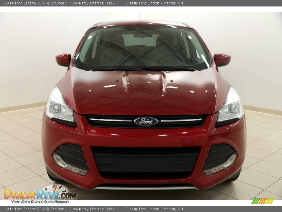 2014 Ford Escape SE 1.6L EcoBoost Ruby Red / Charcoal Black Photo #2