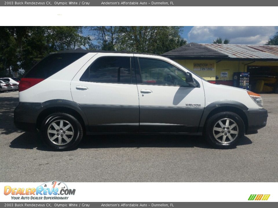 2003 Buick Rendezvous CX Olympic White / Gray Photo #2
