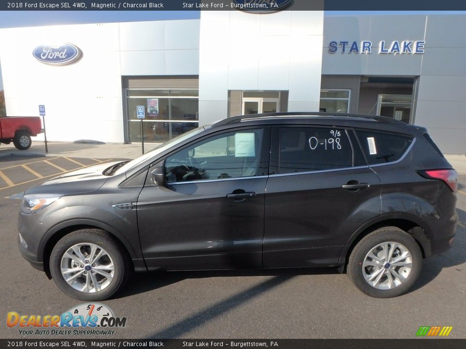 2018 Ford Escape SEL 4WD Magnetic / Charcoal Black Photo #9