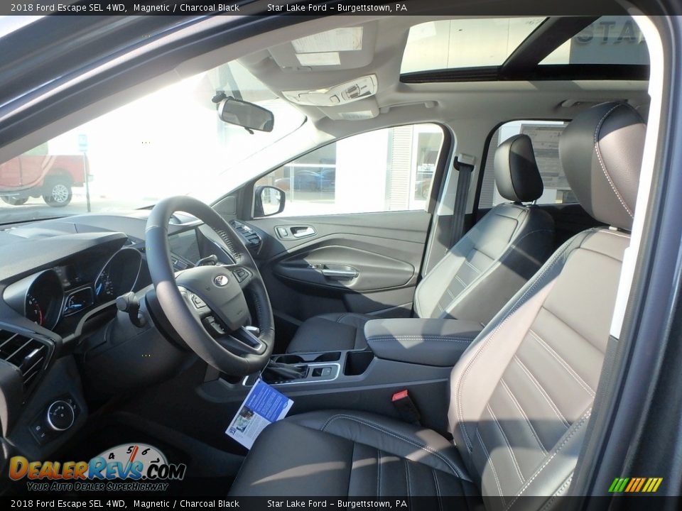 2018 Ford Escape SEL 4WD Magnetic / Charcoal Black Photo #10